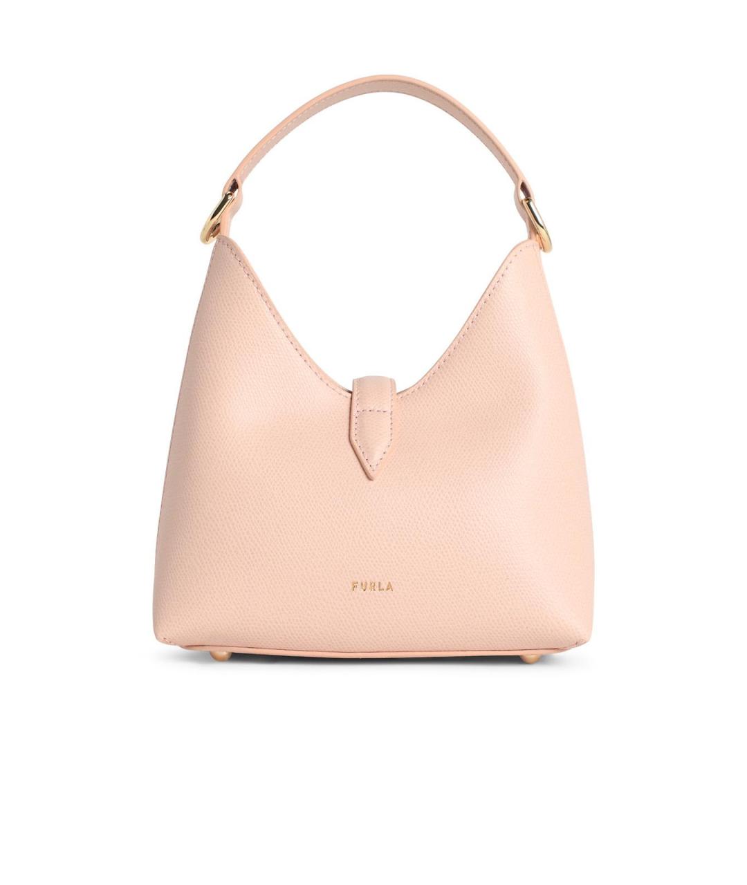 FURLA Розовая кожаная сумка через плечо, фото 3