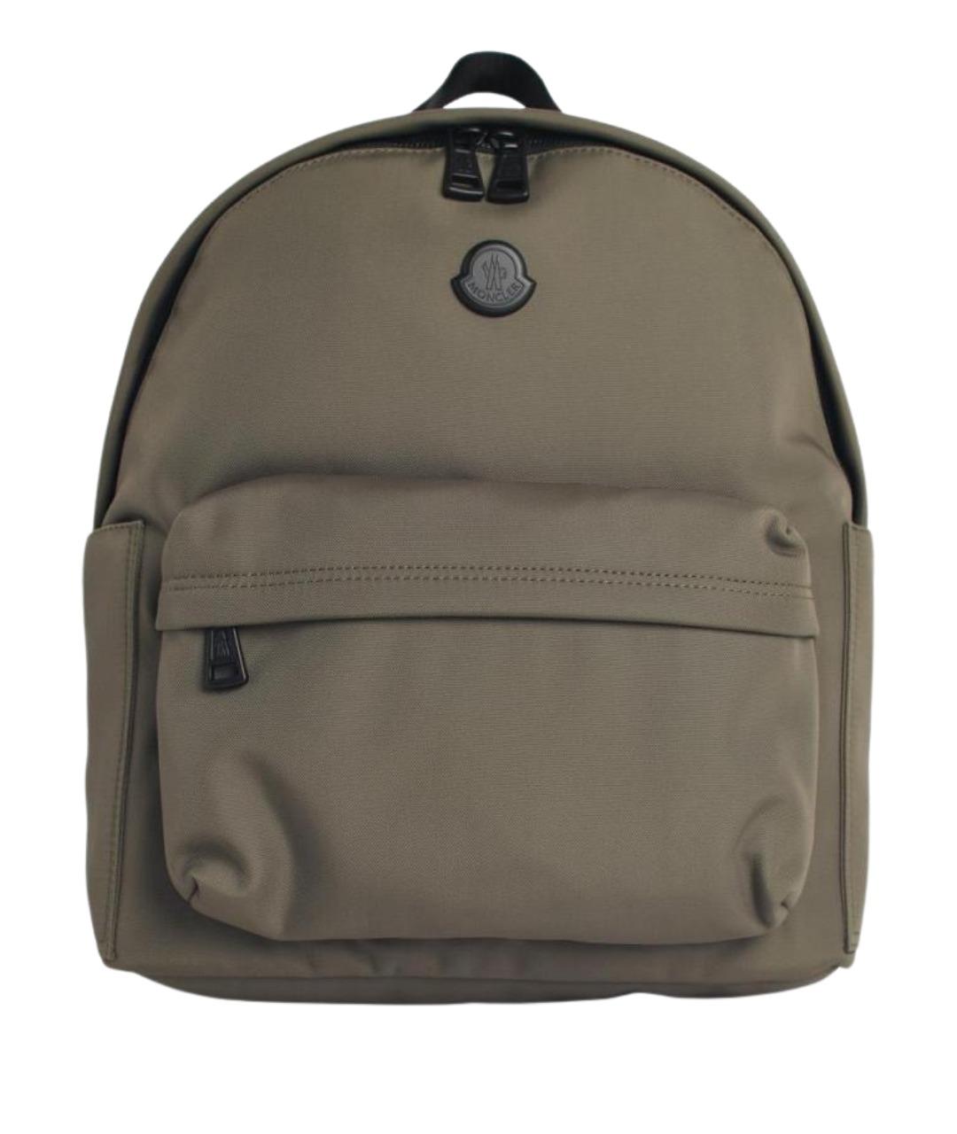 MONCLER Зеленый тканевый рюкзак, фото 1