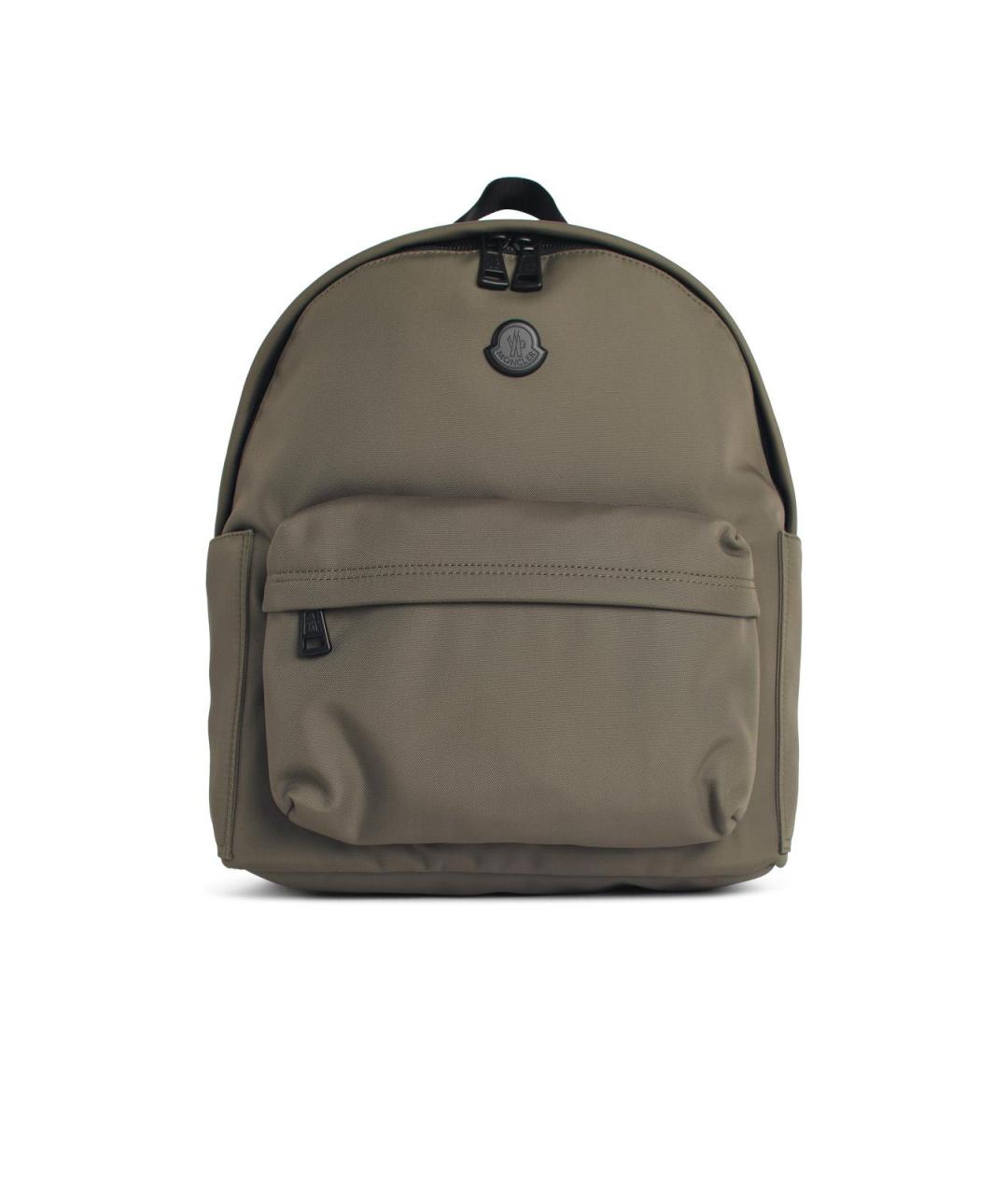 MONCLER Зеленый тканевый рюкзак, фото 4