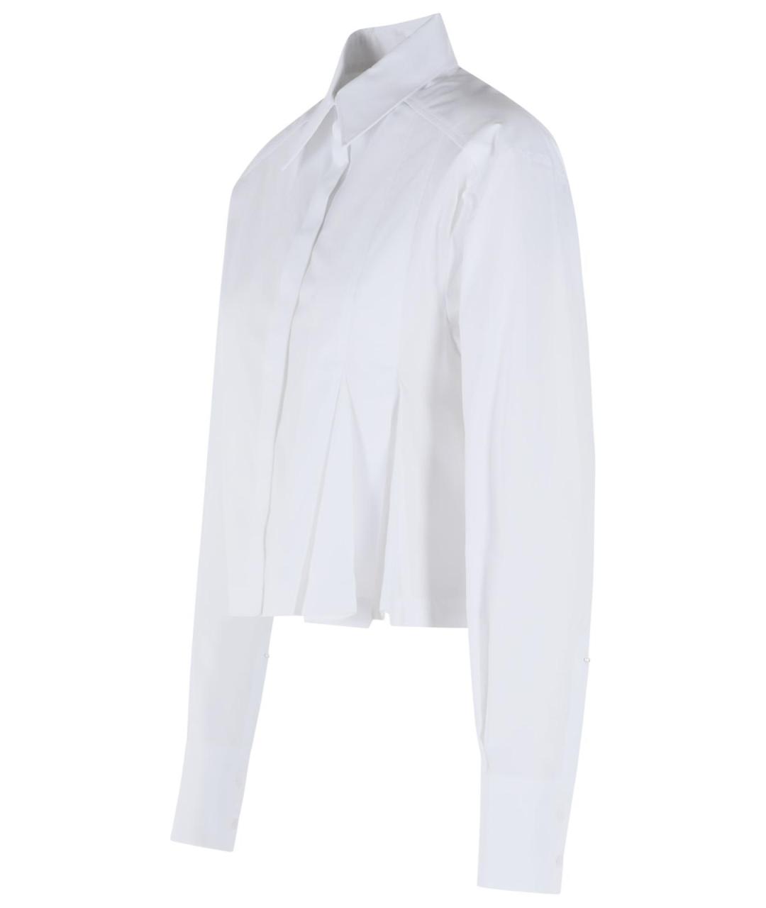 SPORTMAX Белая хлопковая рубашка, фото 2