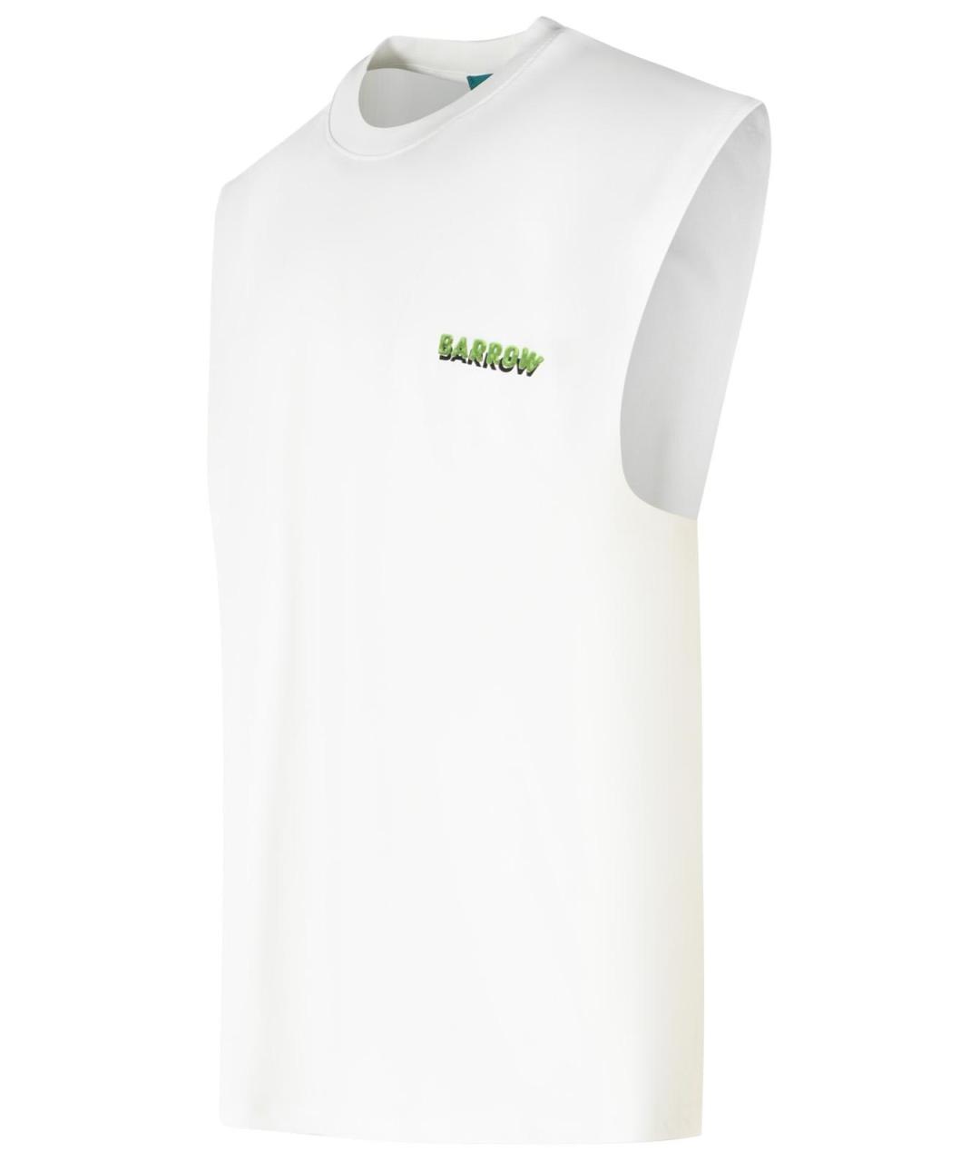 BARROW Белая хлопковая майка, фото 2