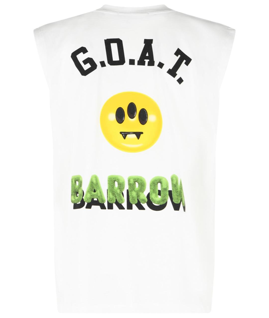 BARROW Белая хлопковая майка, фото 3