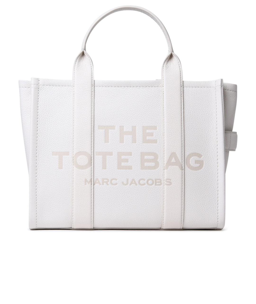MARC JACOBS Белая кожаная сумка тоут, фото 1