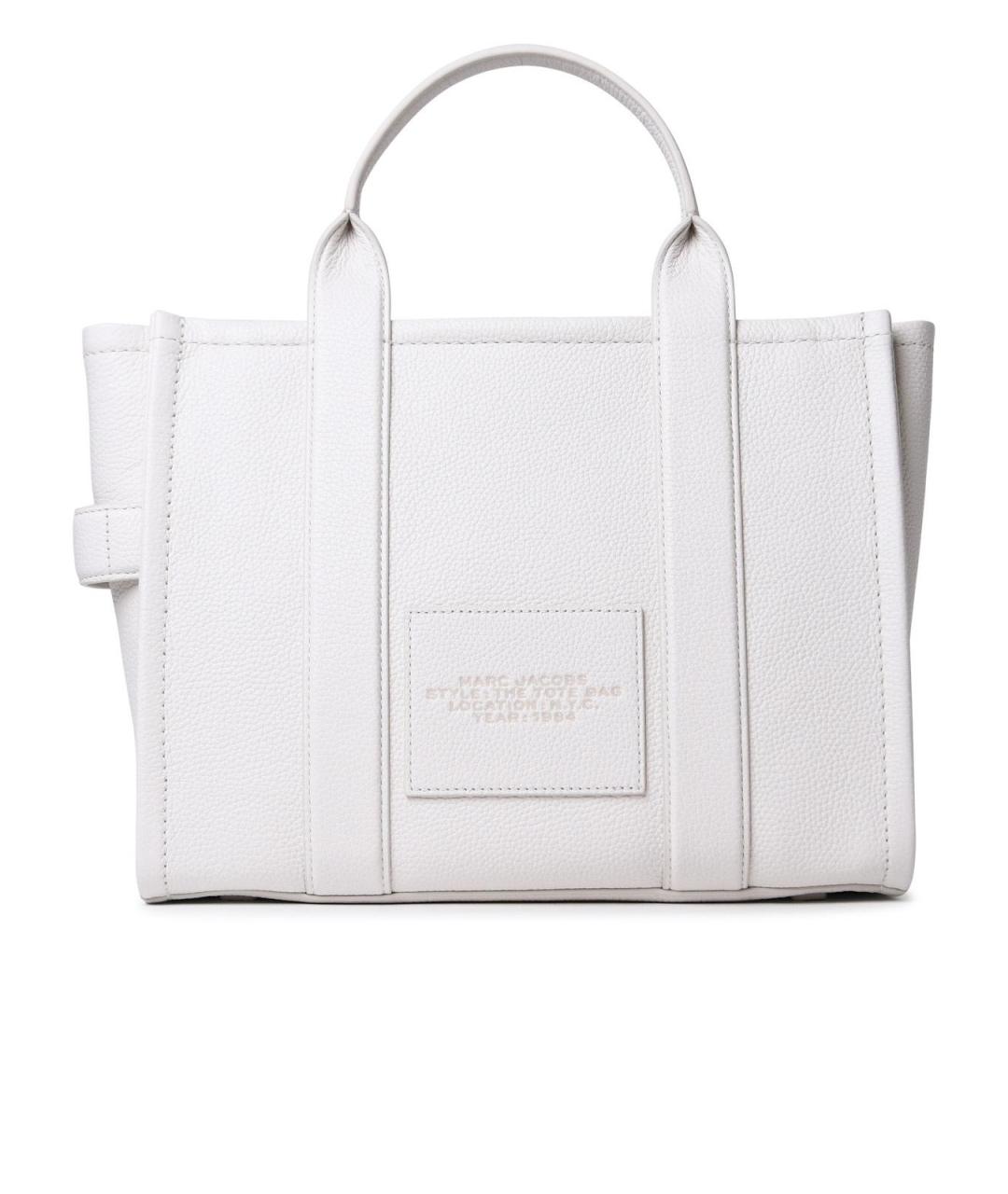 MARC JACOBS Белая кожаная сумка тоут, фото 3