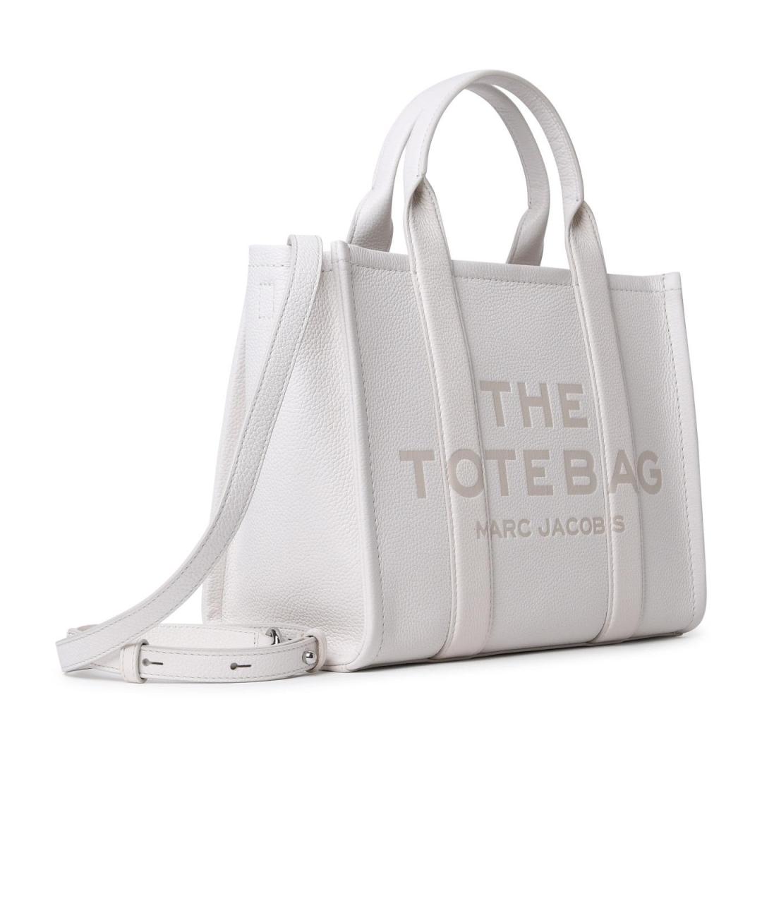 MARC JACOBS Белая кожаная сумка тоут, фото 2