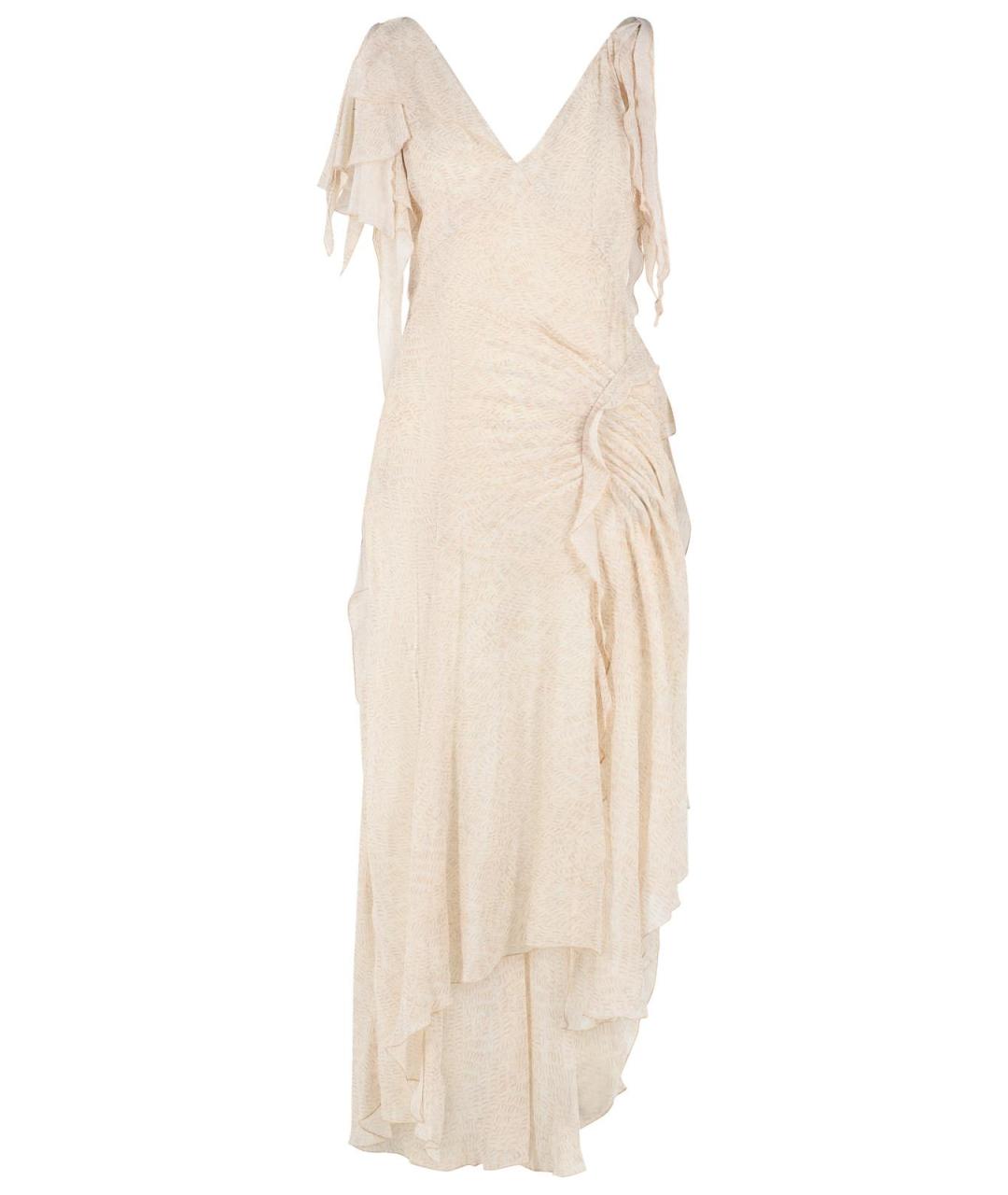 ISABEL MARANT Бежевое шелковое вечернее платье, фото 1