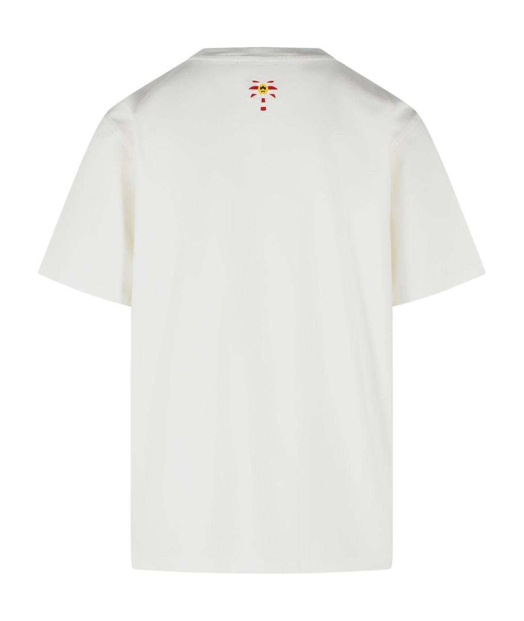 BARROW Белая хлопковая футболка, фото 3