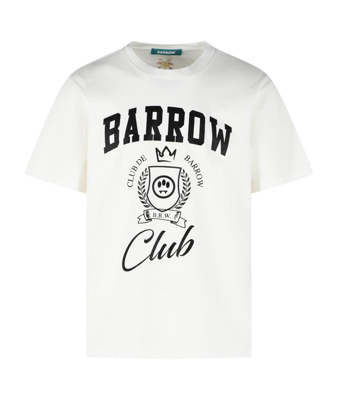 BARROW Белая хлопковая футболка, фото 1