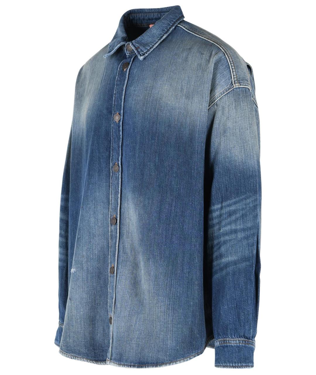 ACNE STUDIOS Синяя хлопковая кэжуал рубашка, фото 2
