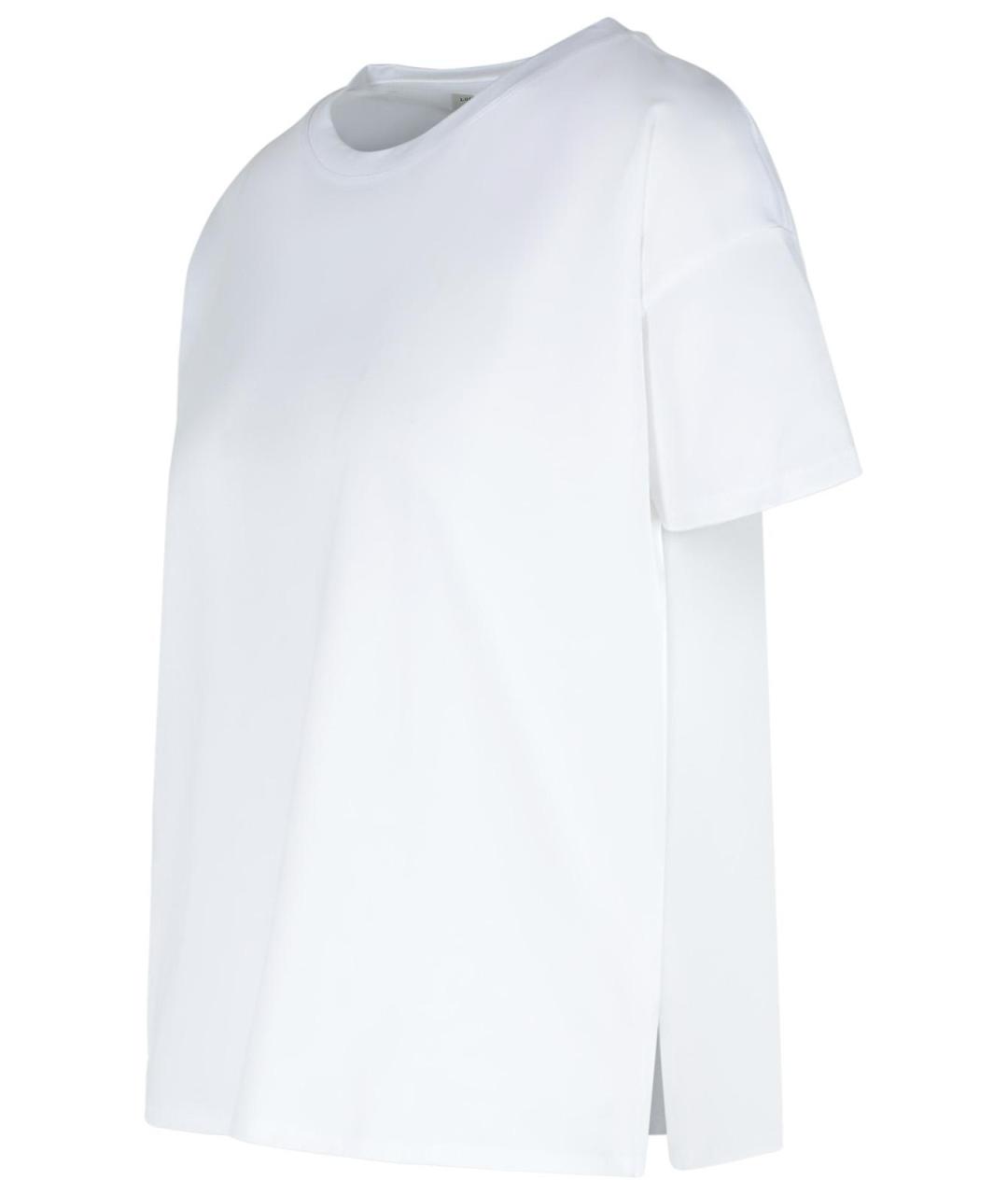 LOULOU STUDIO Белая хлопковая футболка, фото 2