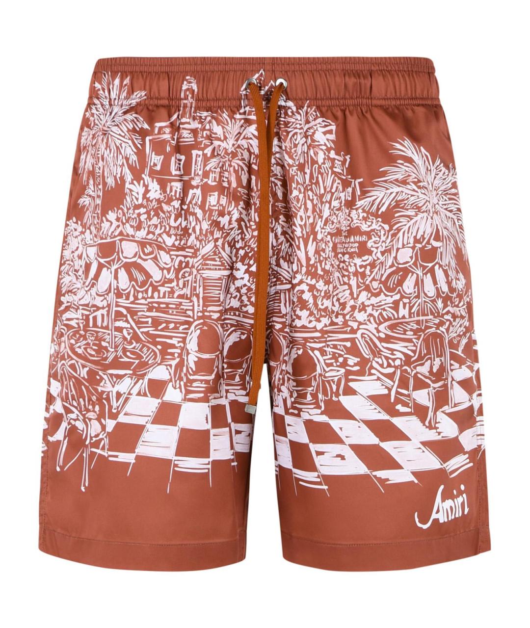 AMIRI Красные полиэстеровые плавки, фото 1