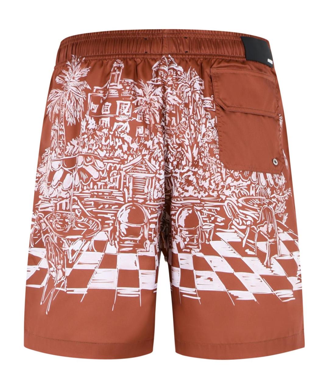 AMIRI Красные полиэстеровые плавки, фото 3