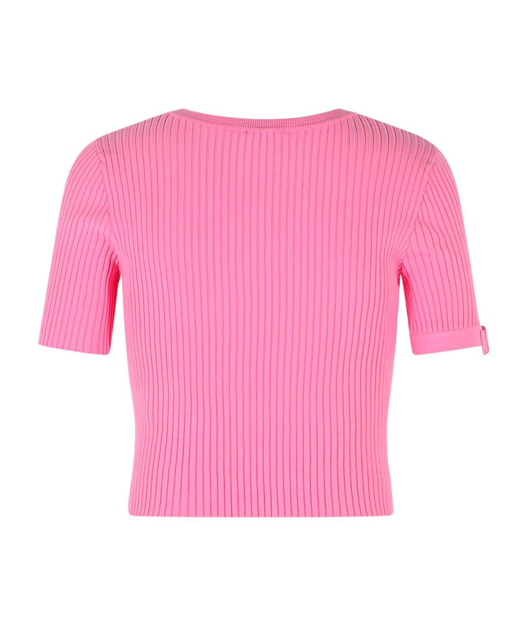 COURREGES Розовый вискозный джемпер / свитер, фото 3