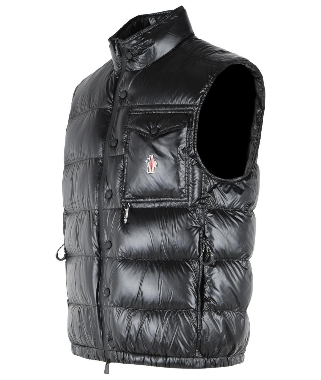 MONCLER GRENOBLE Черный полиамидовый жилет, фото 2