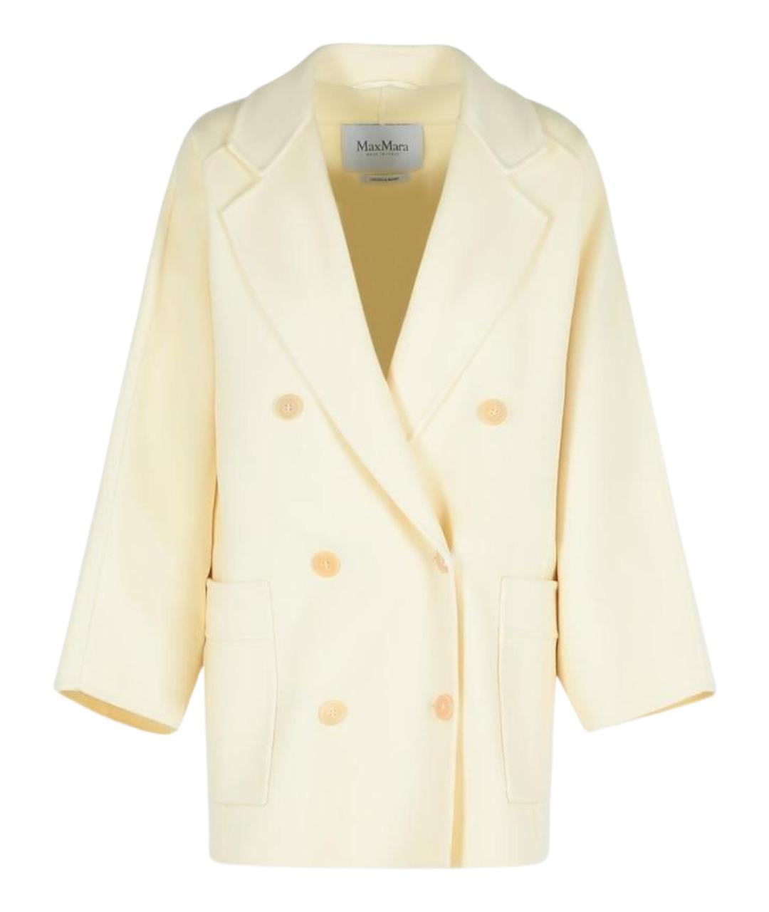 MAX MARA Бежевое шерстяное пальто, фото 1