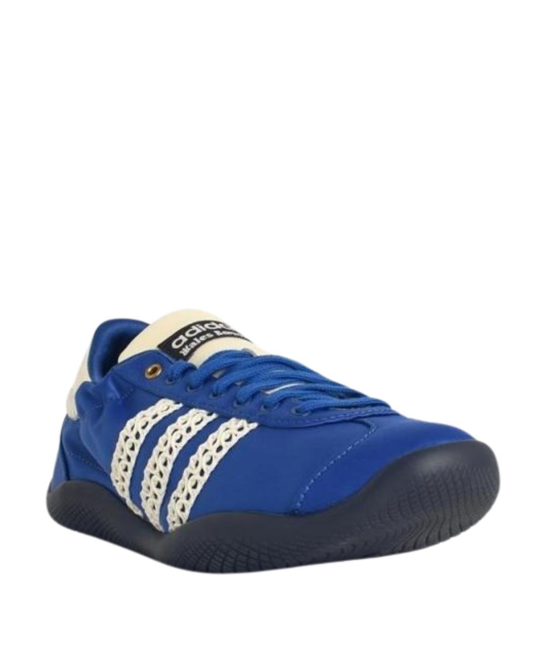ADIDAS Синие кожаные кроссовки, фото 2