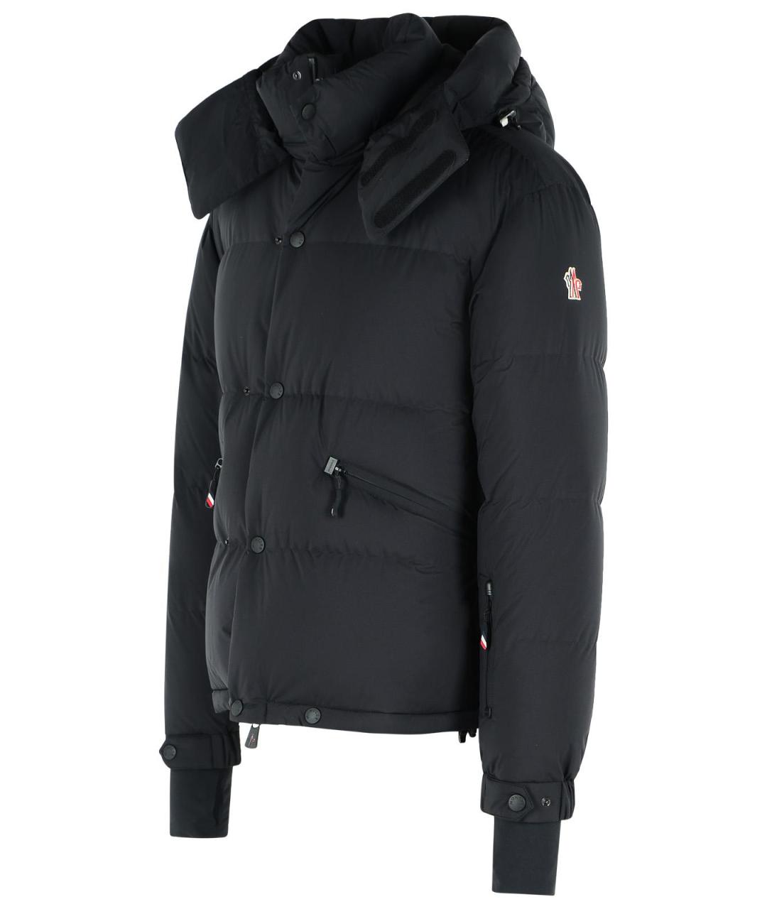 MONCLER GRENOBLE Черный полиамидовый пуховик, фото 2