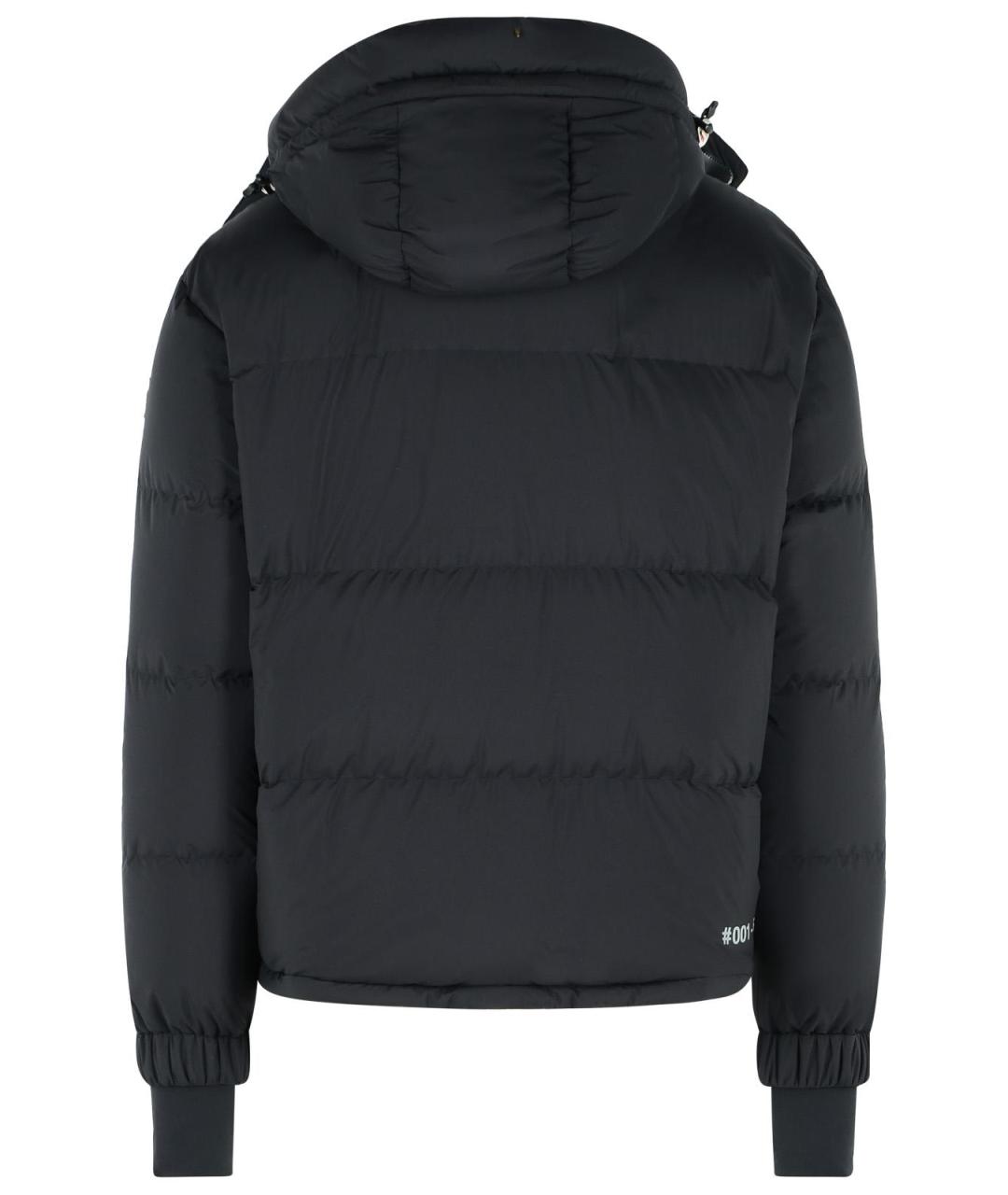 MONCLER GRENOBLE Черный полиамидовый пуховик, фото 3