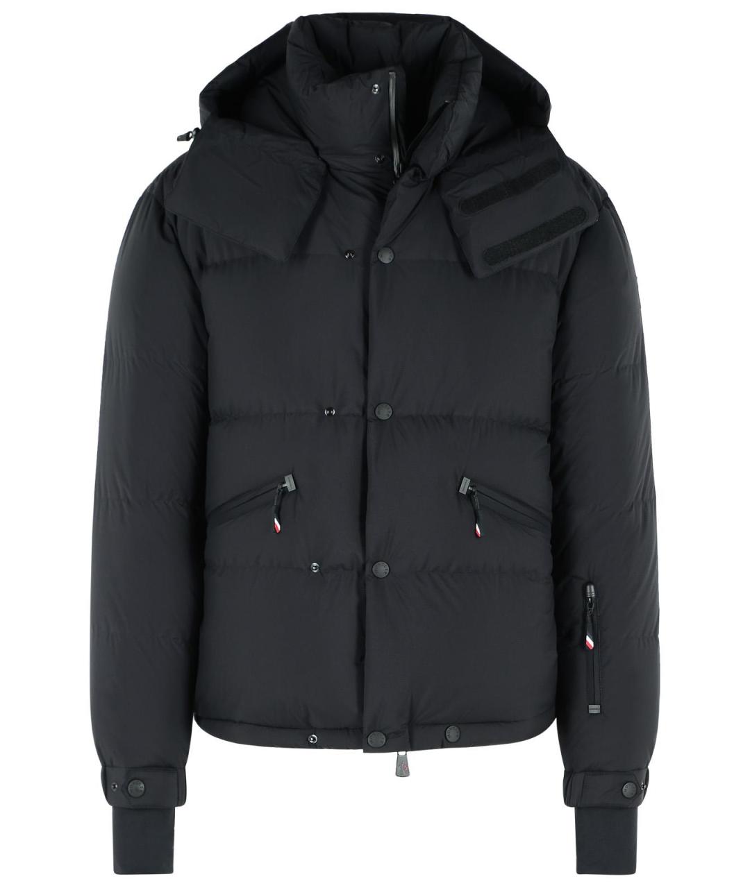MONCLER GRENOBLE Черный полиамидовый пуховик, фото 1