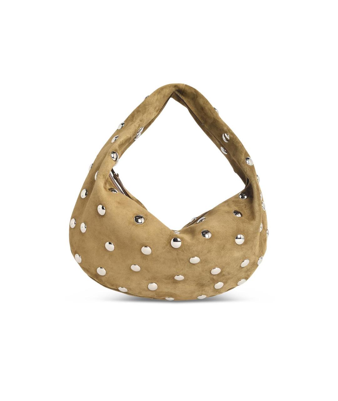 KHAITE Зеленая замшевая сумка через плечо, фото 1