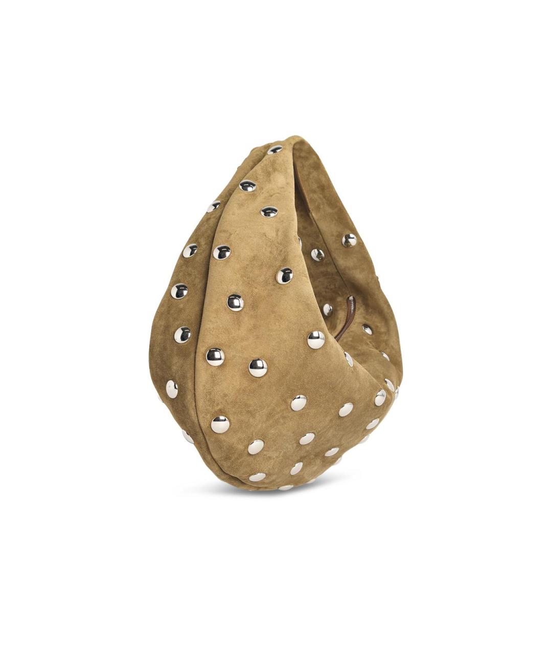 KHAITE Зеленая замшевая сумка через плечо, фото 2