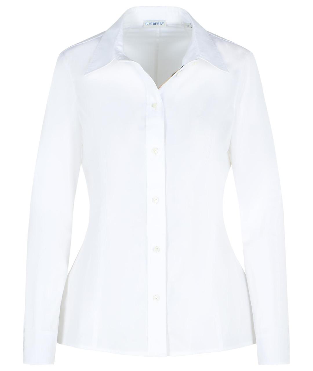 BURBERRY Белая хлопковая рубашка, фото 1