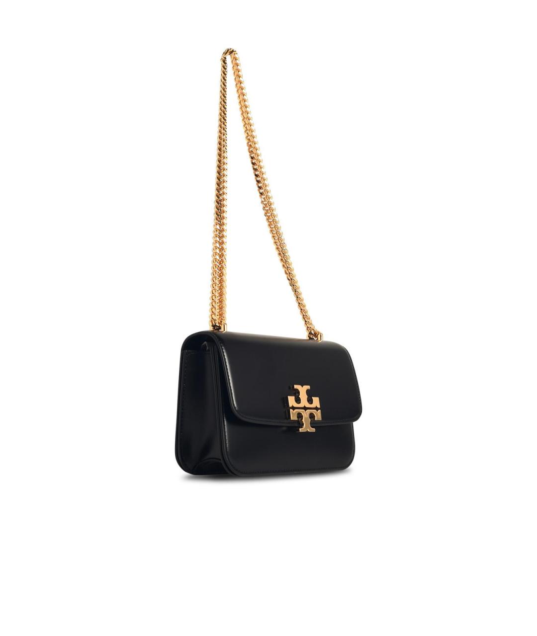 TORY BURCH Черная кожаная сумка через плечо, фото 2