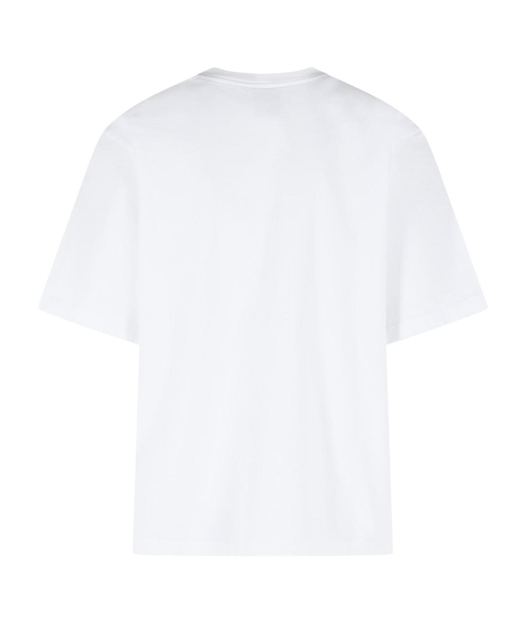 CASABLANCA Белая хлопковая футболка, фото 3