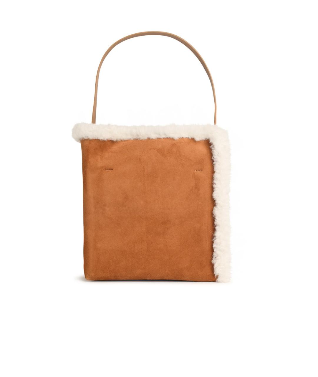 MARNI Коричневая замшевая сумка через плечо, фото 3