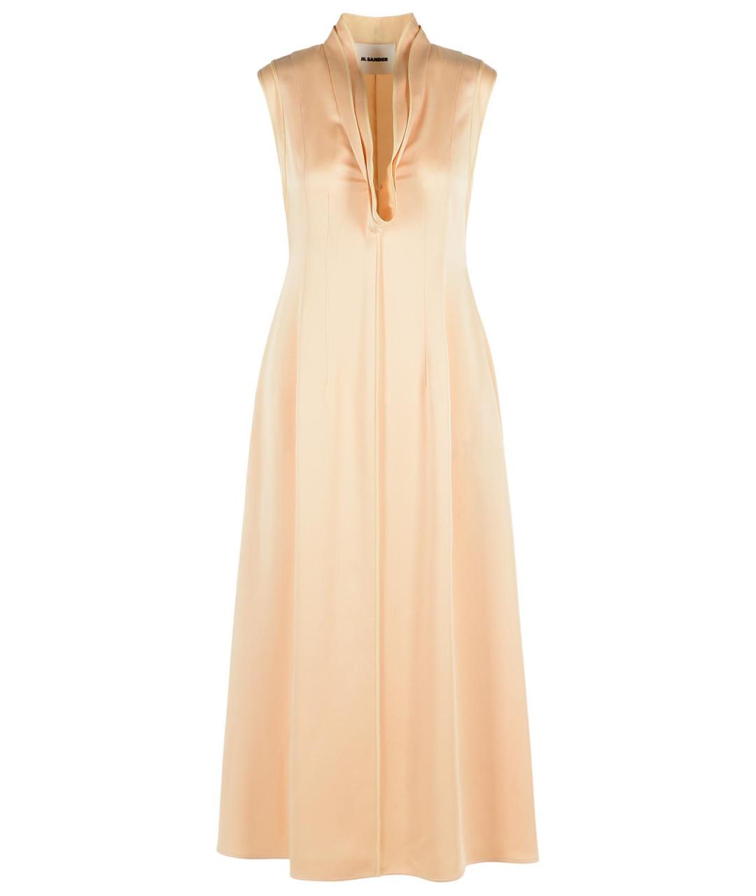 JIL SANDER Золотое платье, фото 1