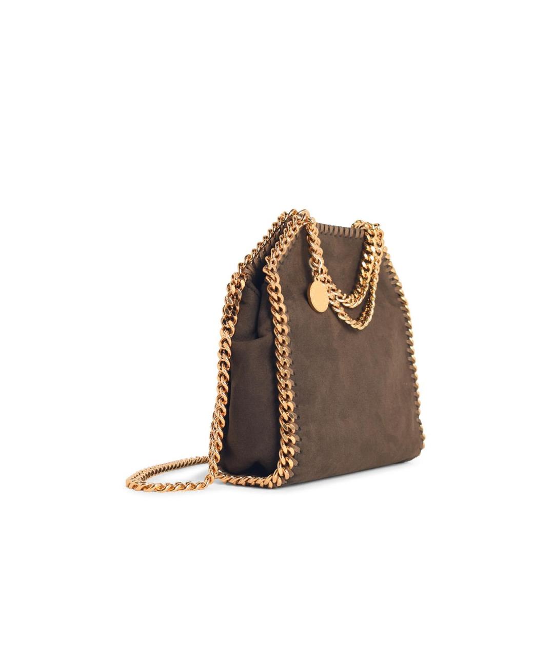 STELLA MCCARTNEY Коричневая синтетическая сумка тоут, фото 2