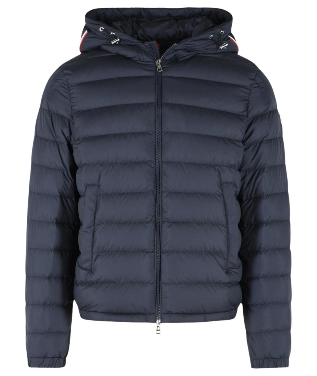 MONCLER Синий полиэстеровый пуховик, фото 1