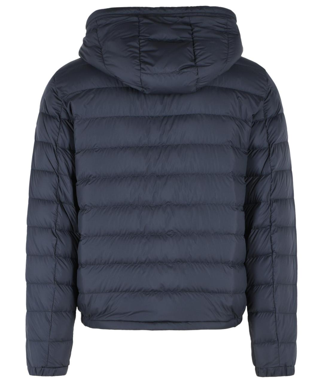 MONCLER Синий полиэстеровый пуховик, фото 3