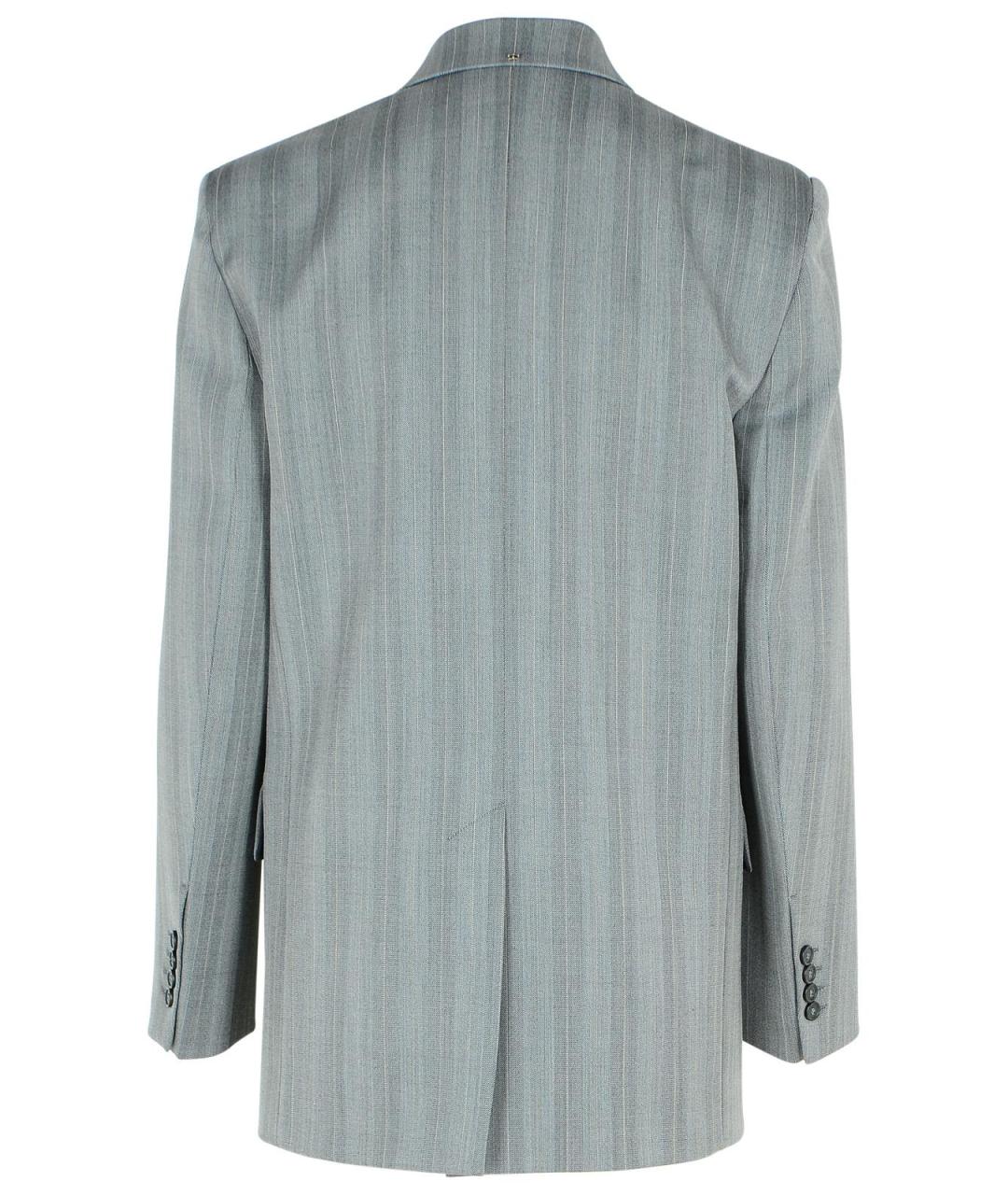 SPORTMAX Серый шерстяной жакет/пиджак, фото 3