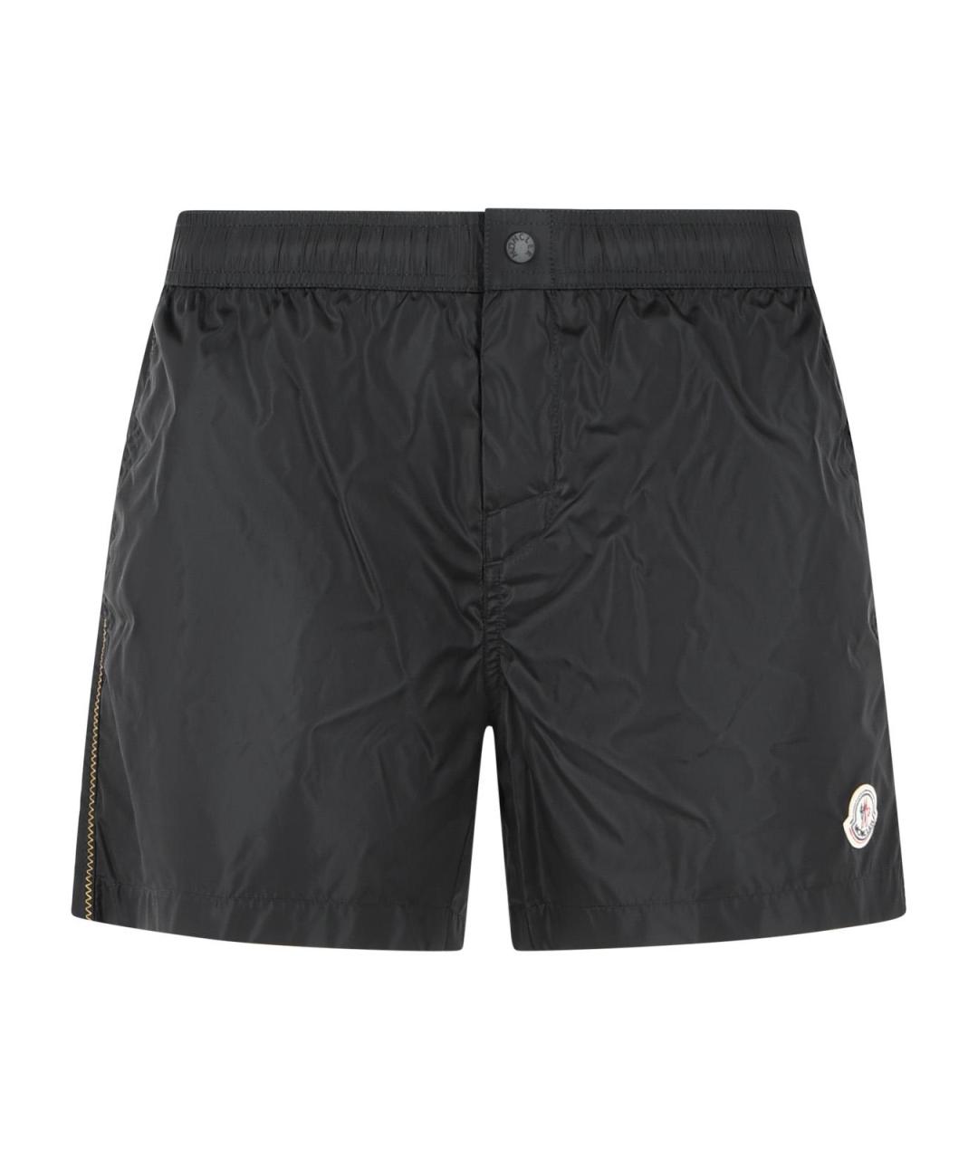 MONCLER Черные полиамидовые плавки, фото 1