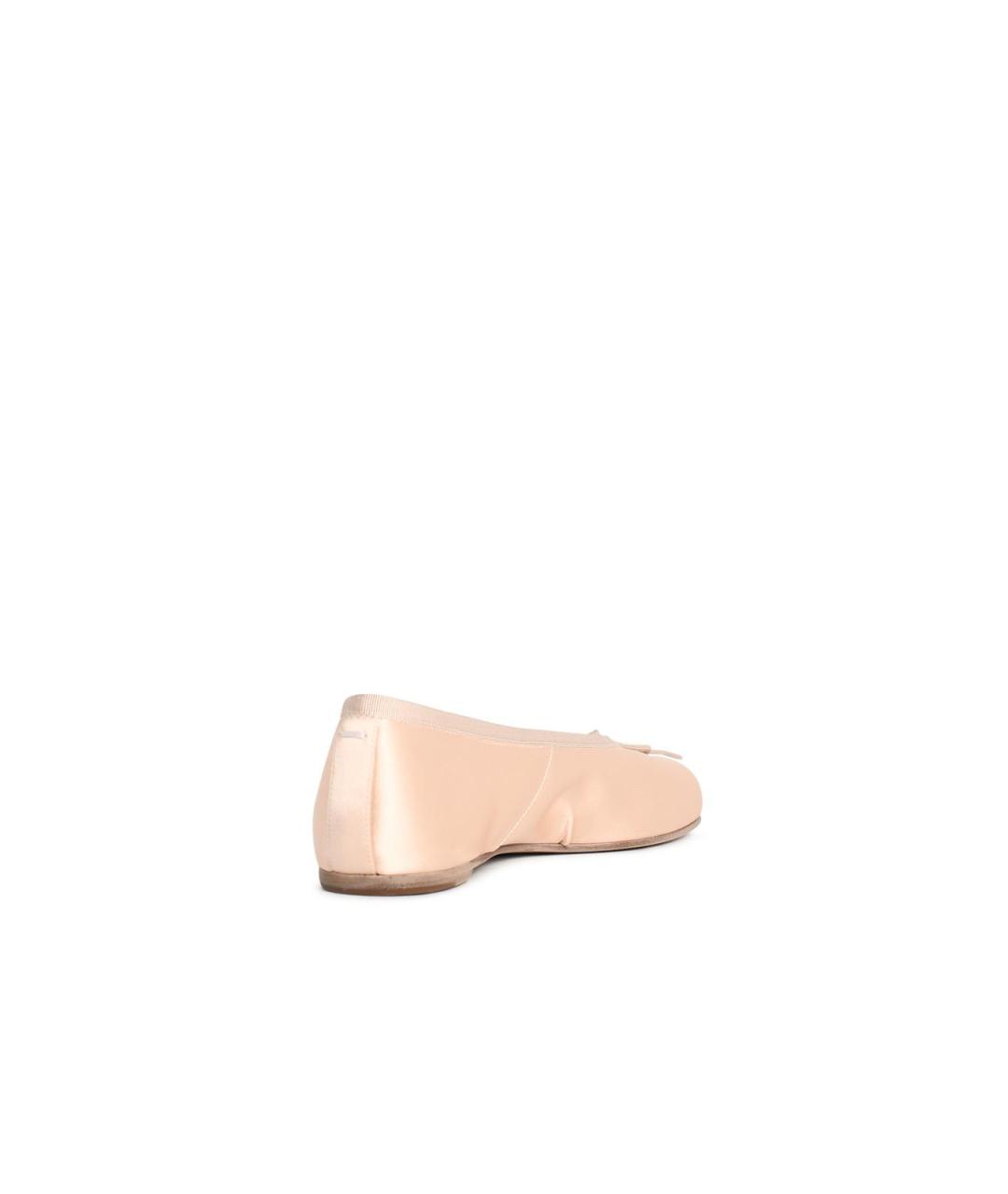 MAISON MARGIELA Розовые текстильные балетки, фото 3