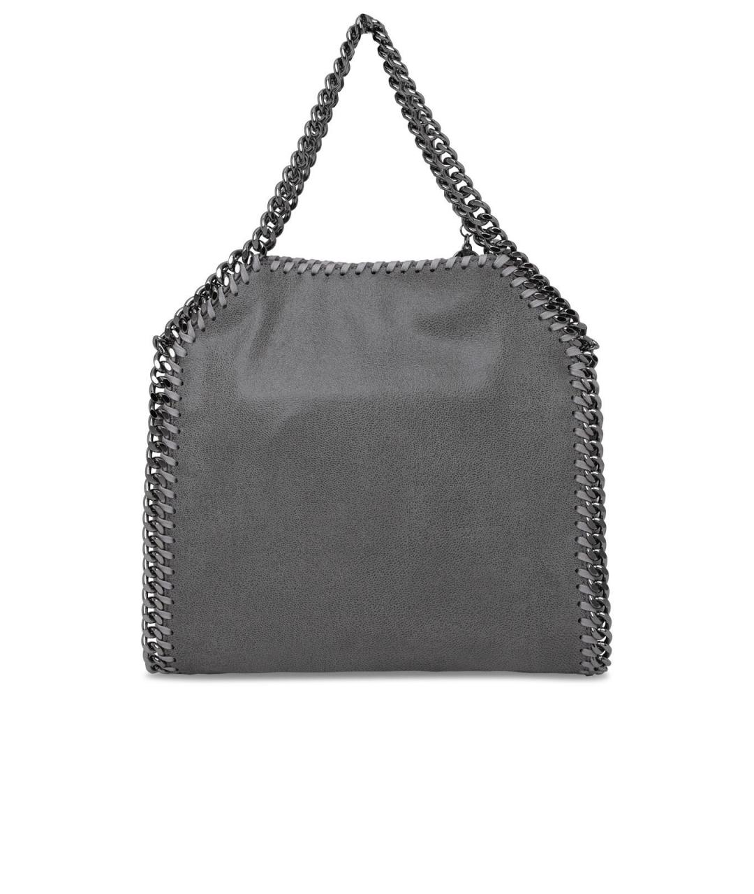 STELLA MCCARTNEY Серая синтетическая сумка тоут, фото 3
