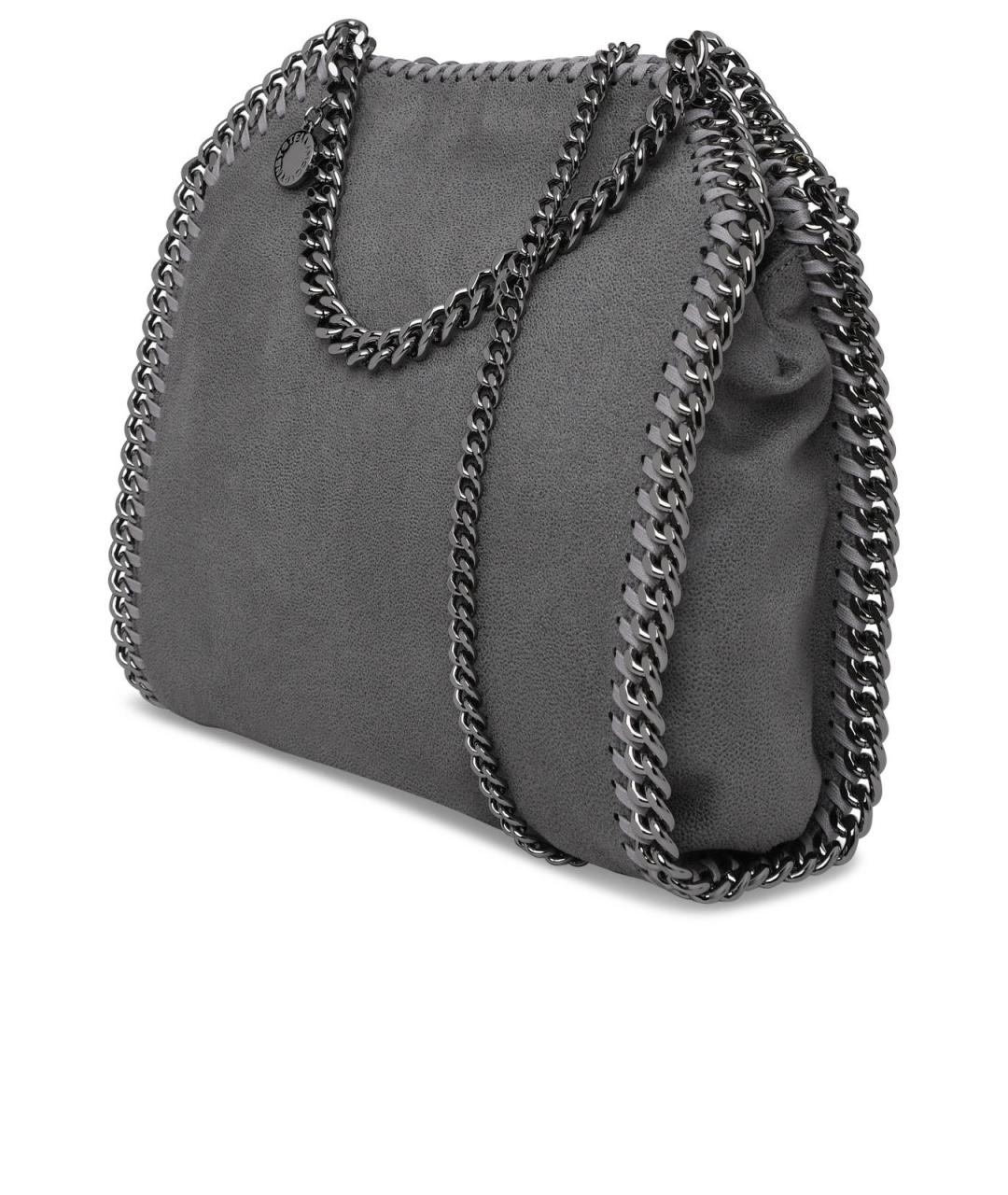 STELLA MCCARTNEY Серая синтетическая сумка тоут, фото 2