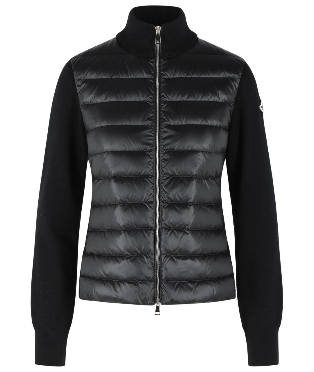 MONCLER Черная шерстяная куртка, фото 1