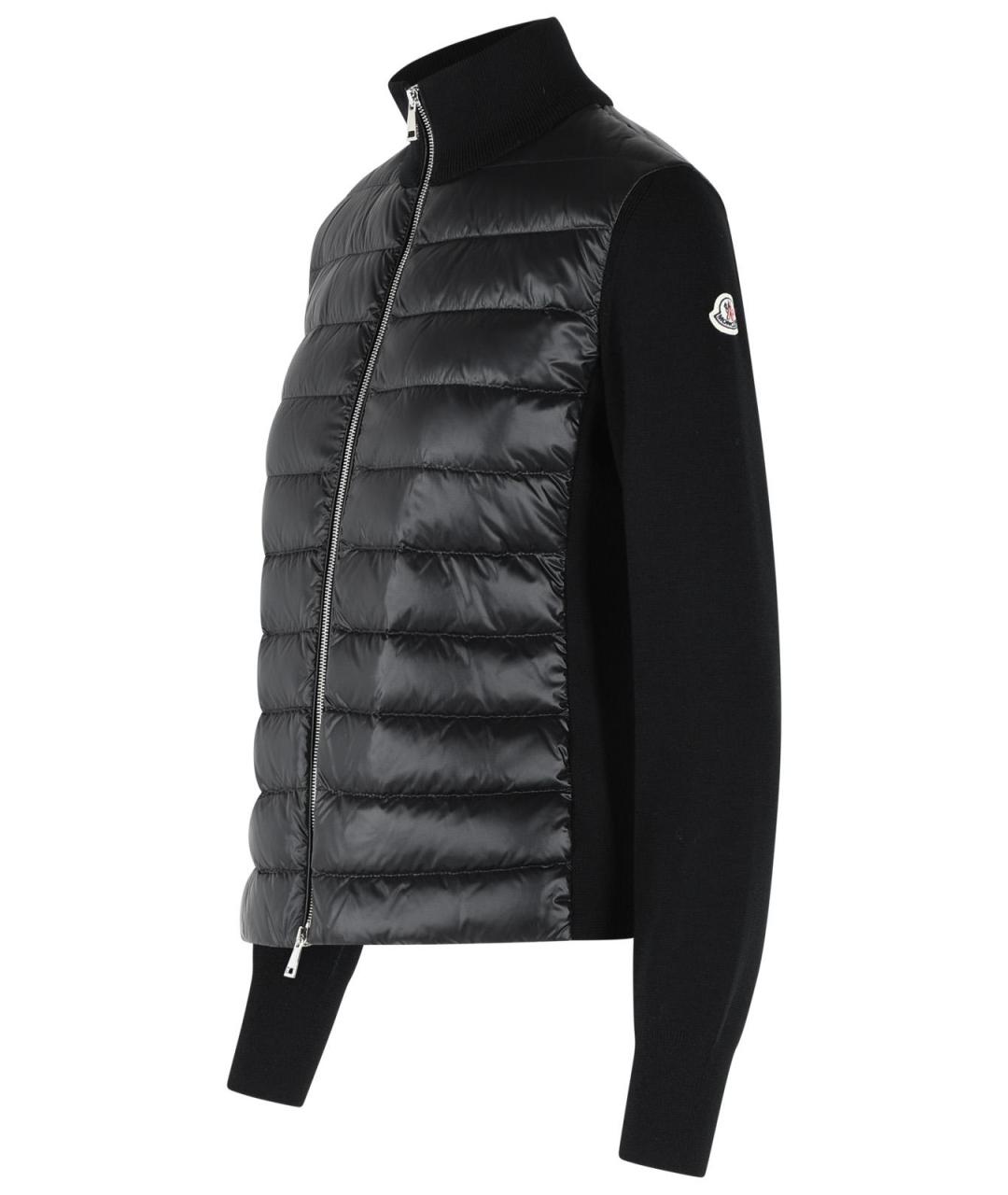 MONCLER Черная шерстяная куртка, фото 2