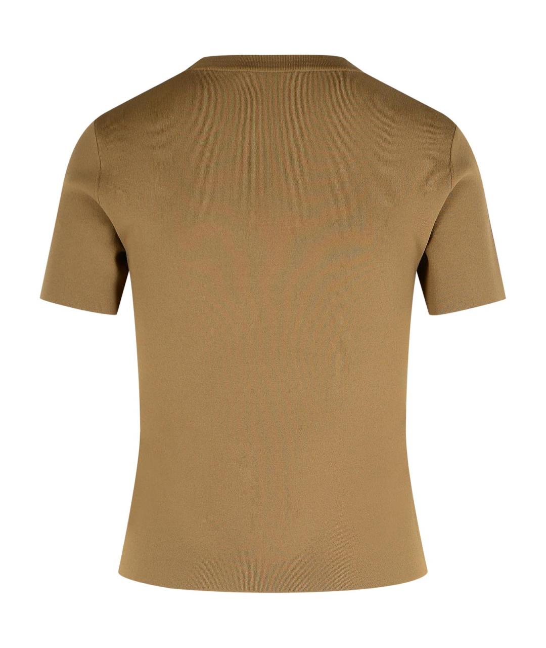 MAX MARA Коричневая футболка, фото 3