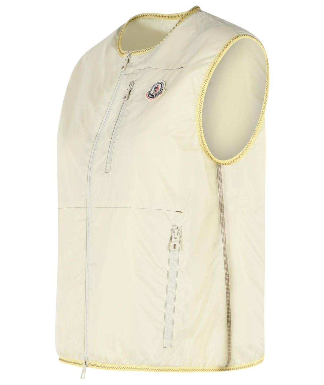 MONCLER Желтый полиамидовый жилет, фото 2