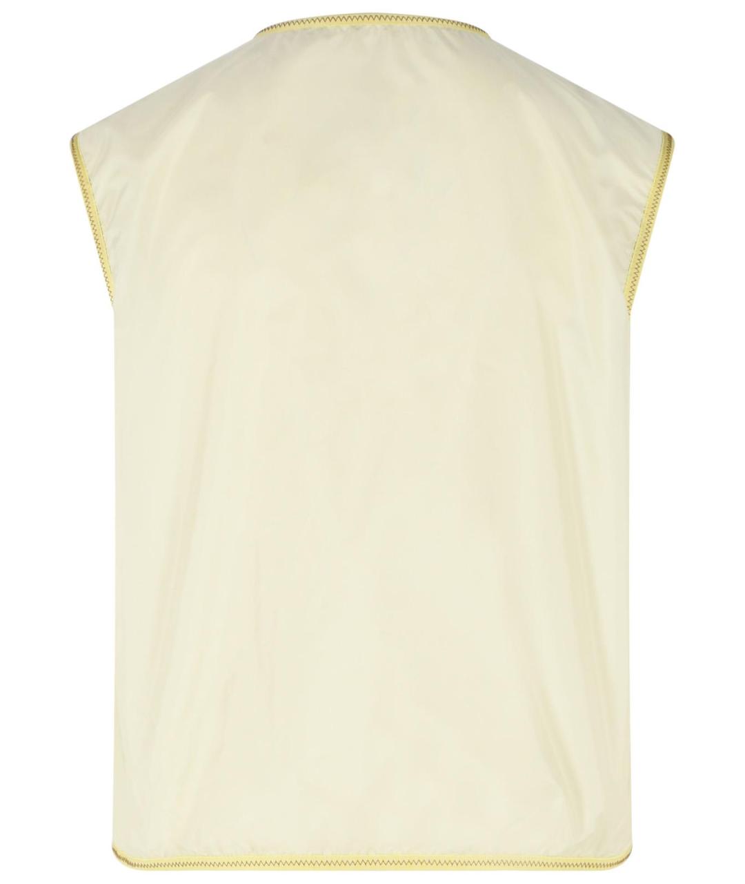 MONCLER Желтый полиамидовый жилет, фото 3