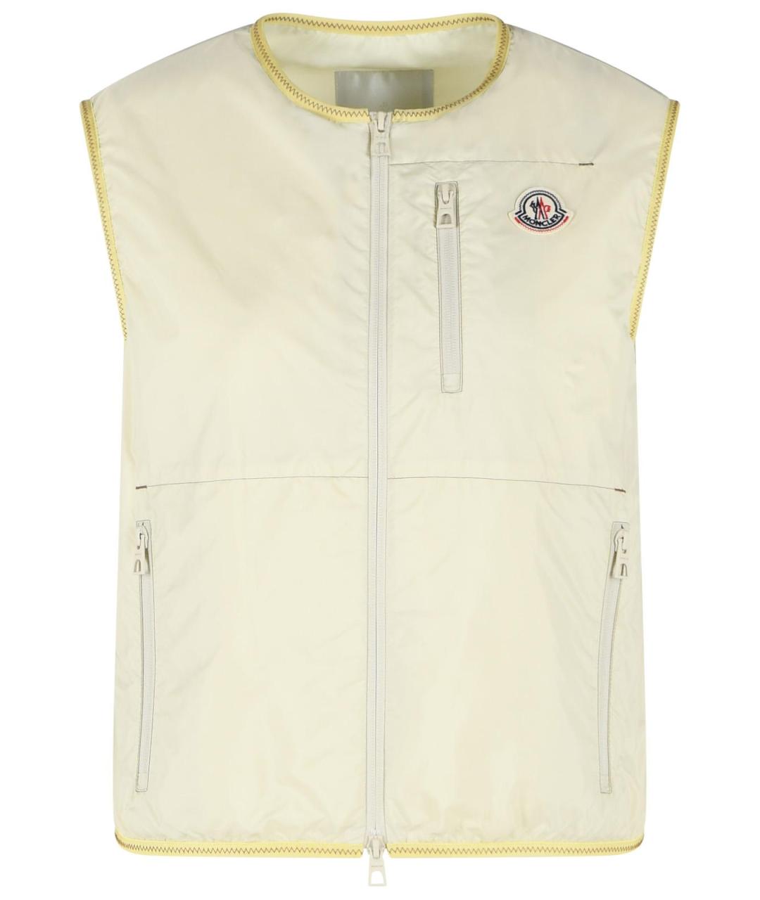 MONCLER Желтый полиамидовый жилет, фото 1