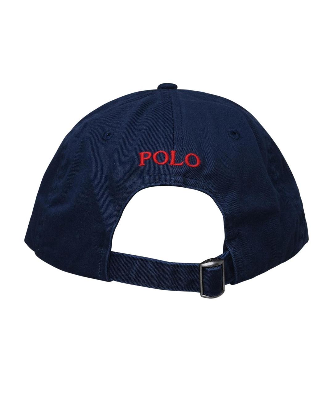 POLO RALPH LAUREN Антрацитовая хлопковая кепка/бейсболка, фото 3