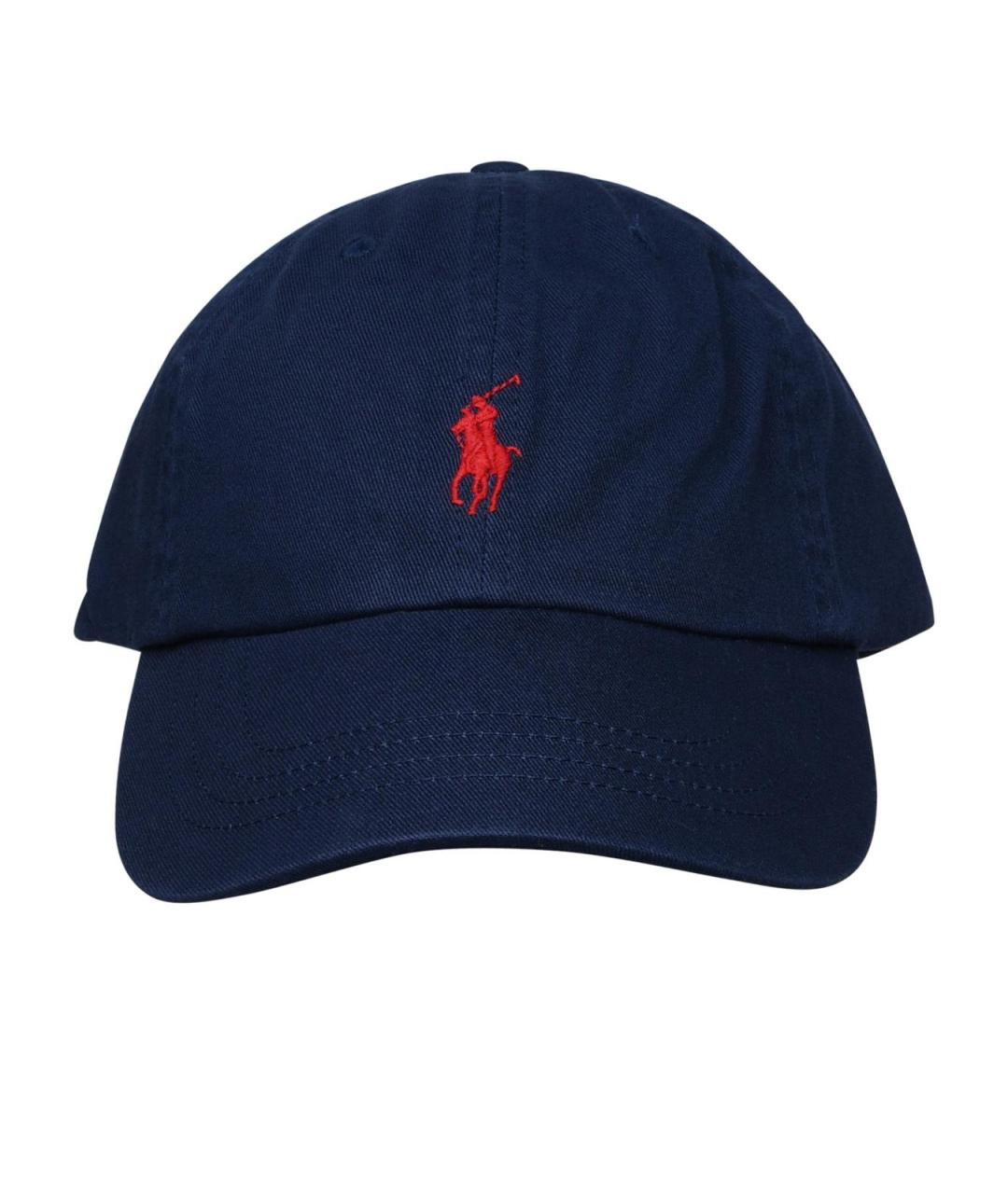 POLO RALPH LAUREN Антрацитовая хлопковая кепка/бейсболка, фото 1