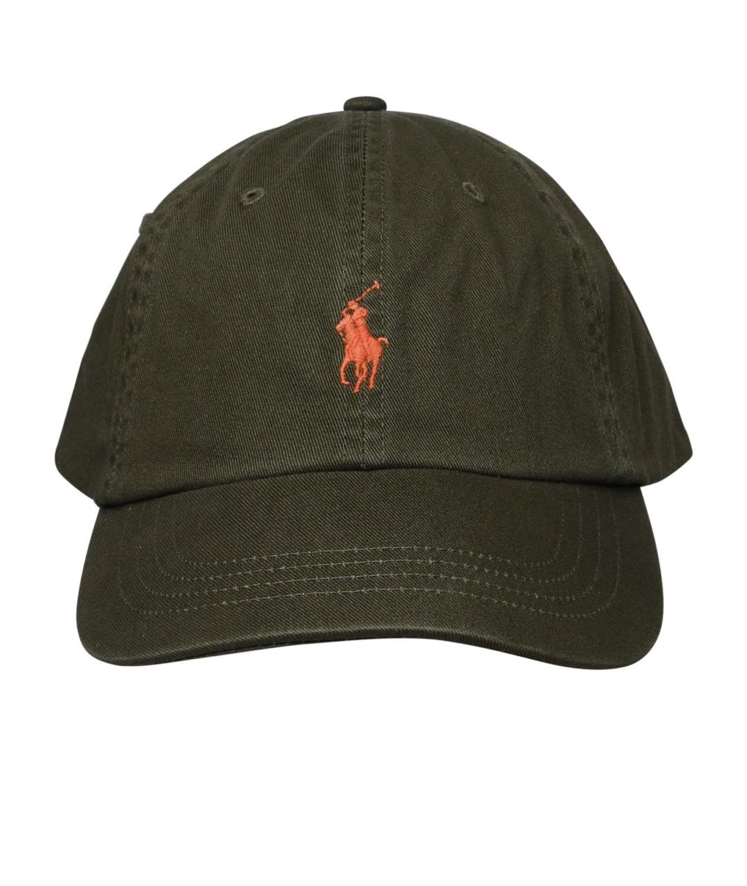 POLO RALPH LAUREN Зеленая хлопковая кепка/бейсболка, фото 1