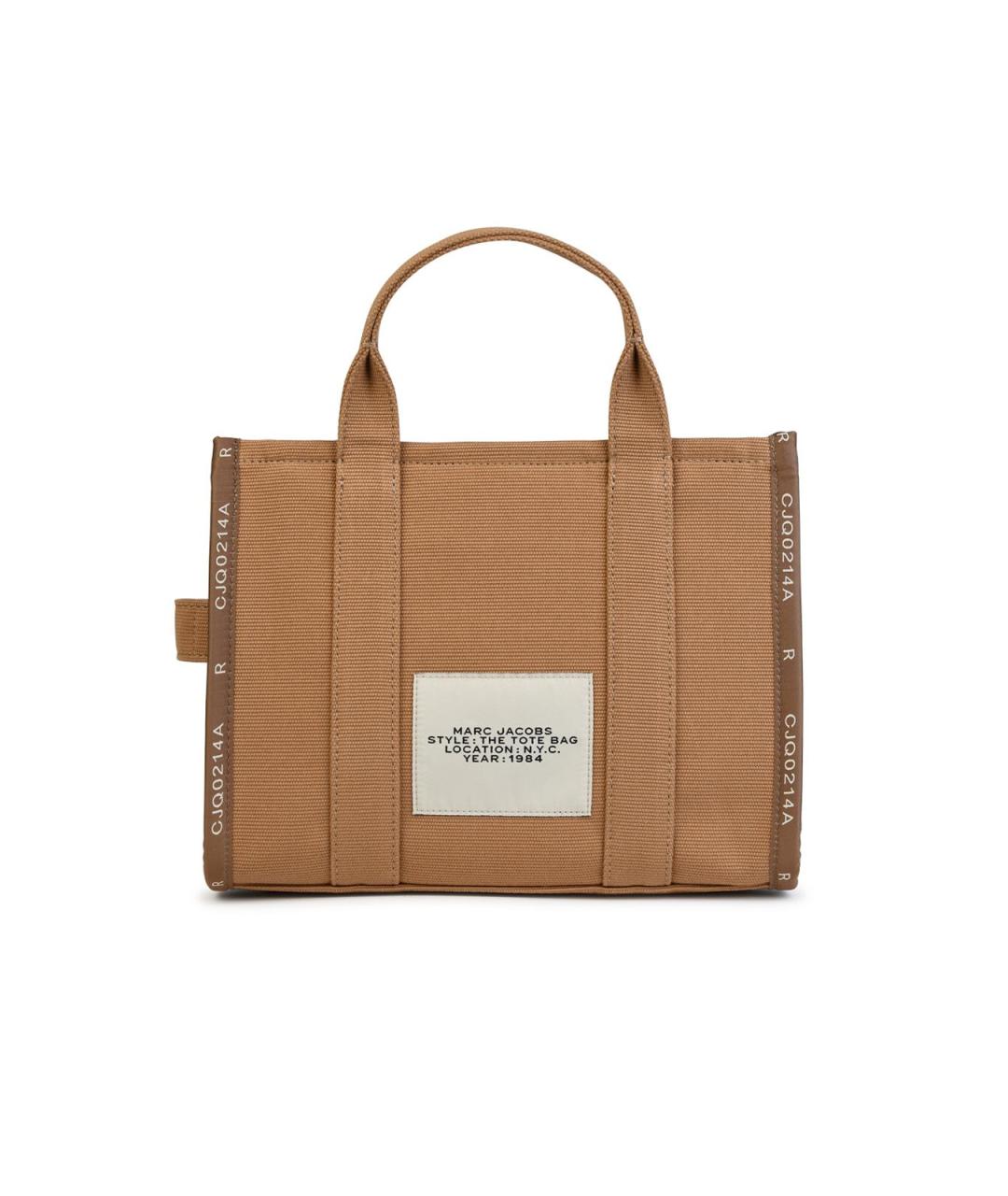 MARC JACOBS Коричневая хлопковая сумка тоут, фото 3