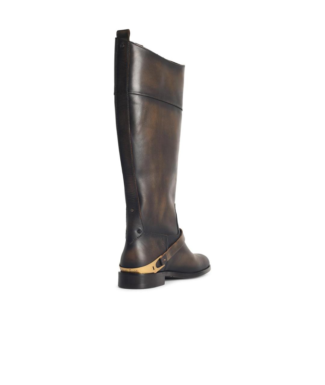 GOLDEN GOOSE DELUXE BRAND Коричневые кожаные сапоги, фото 3