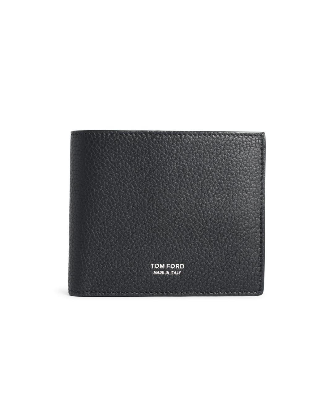 TOM FORD Черный кожаный кошелек, фото 1